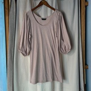 Moth puff sleeve mini dress